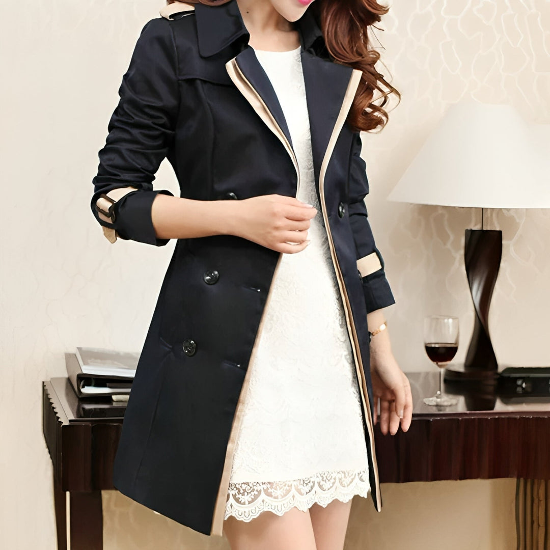 Stylischer Trenchcoat Mit Gürtel Für Damen | Herbst