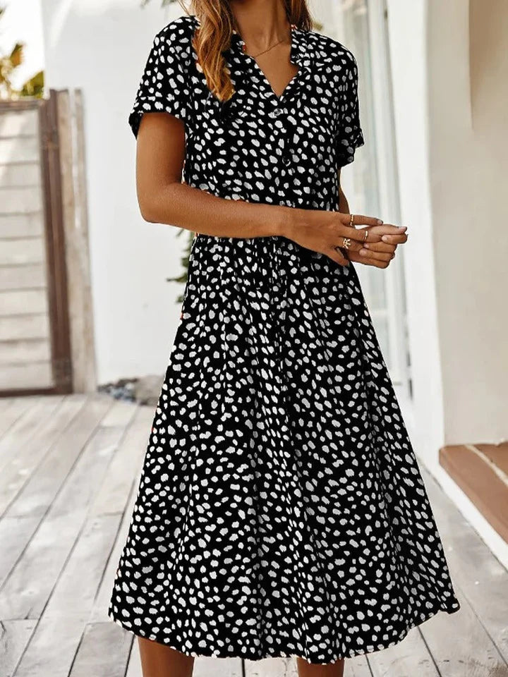 Sommerkleid mit Print für Damen – Lässig, Luftig & Bequem | Perfekt für warme Tage, Urlaub & Freizeit