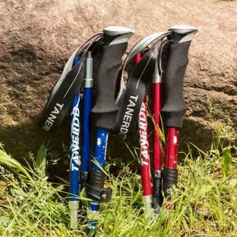 Foldable Hiking Poles Adjustable Support for Outdoor Walking