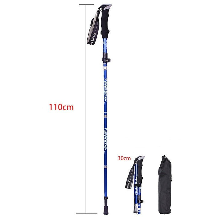 Foldable Hiking Poles Adjustable Support for Outdoor Walking