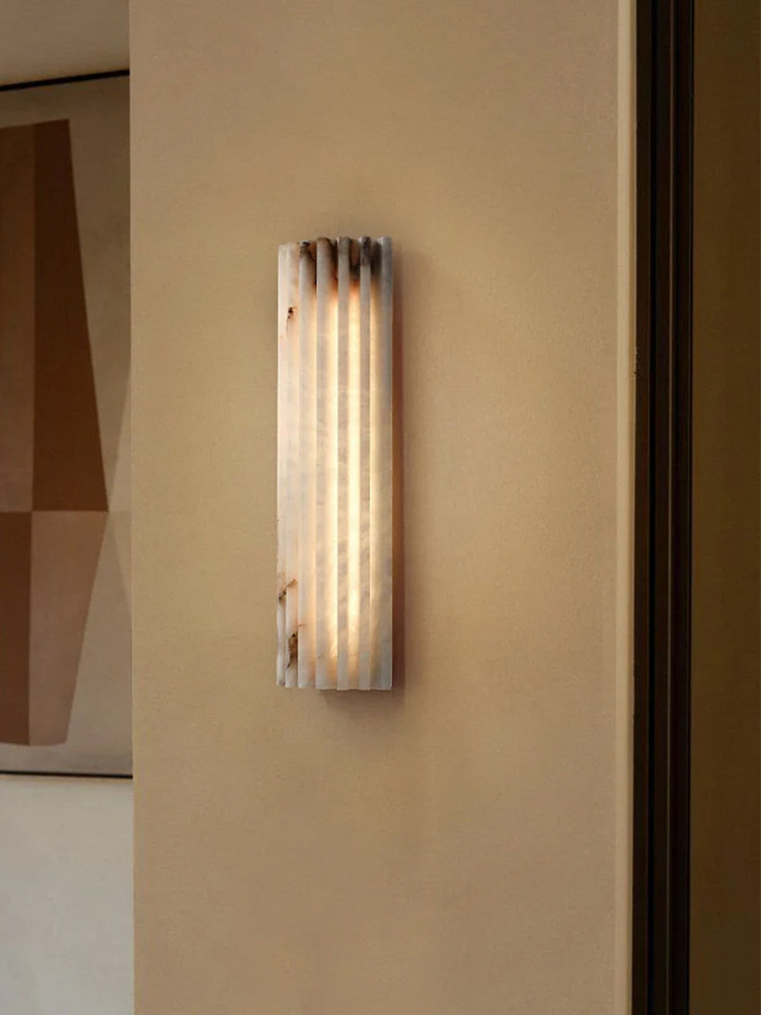 Luz de Pared LED Vertical Acanalada – Lámpara Decorativa de Interior