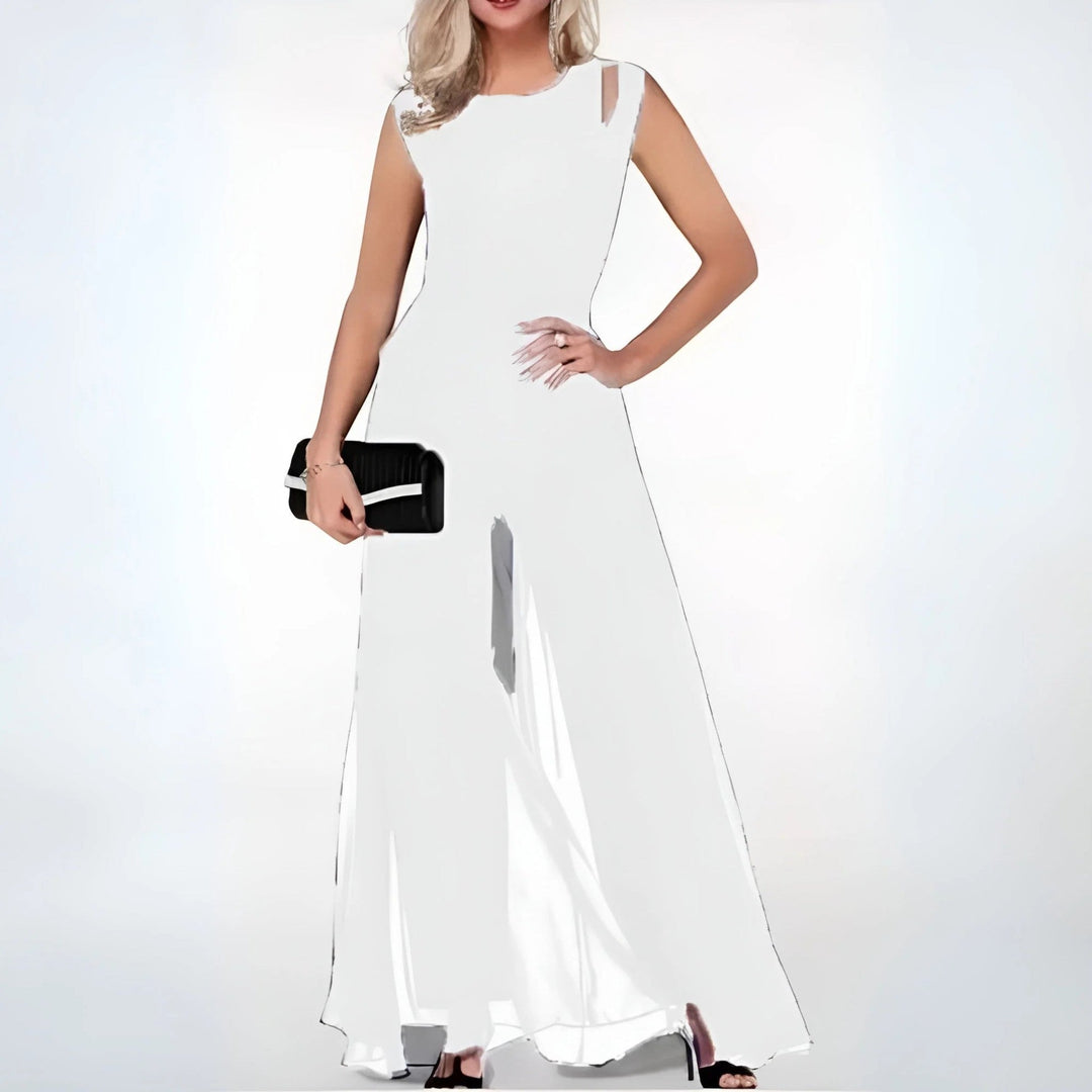 Lyra | Damen Schicker Ärmelloser Ausschnitt Jumpsuit