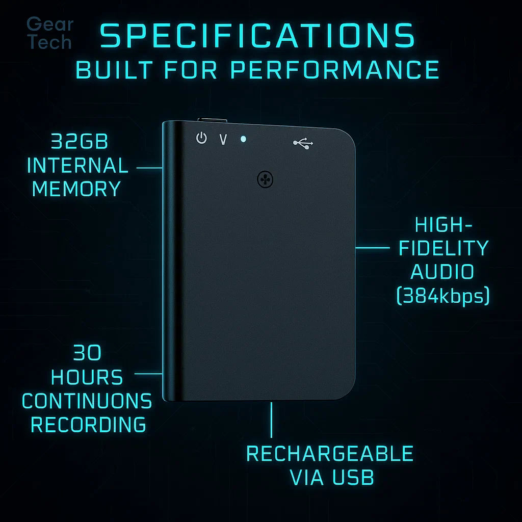 Portable Digital Voice Recorder with Sound-Activated Recording