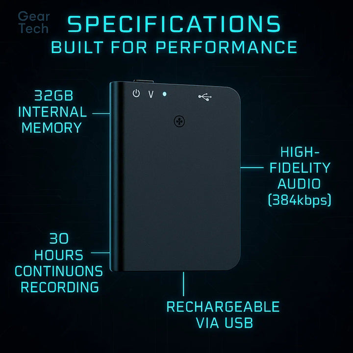 Portable Digital Voice Recorder with Sound-Activated Recording