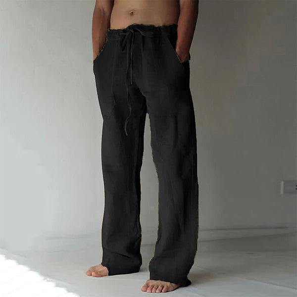 Herren Leinenhose im Baggy-Stil – Luftig, Bequem & Sommerlich | Ideal für Freizeit, Strand & Alltag