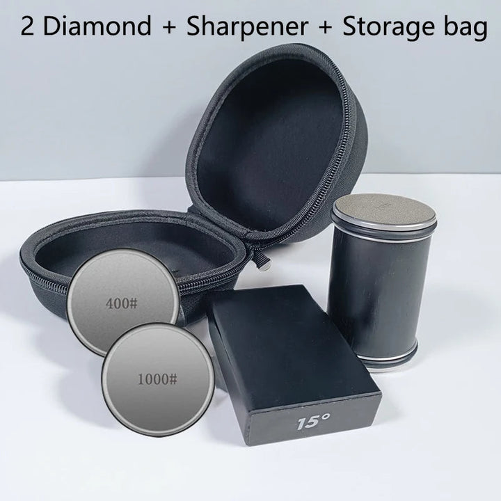 Knife Sharpener Set Dual Angle Rolling Edge System