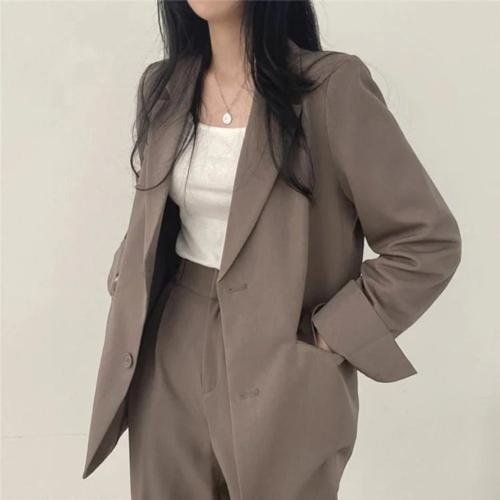 Amandine | Lässiges Blazer-set In Übergröße Für Damen