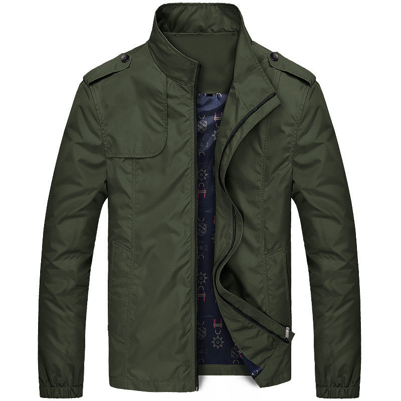 Moderne Übergangsjacke Mit Zipper Für Herren | Herbst