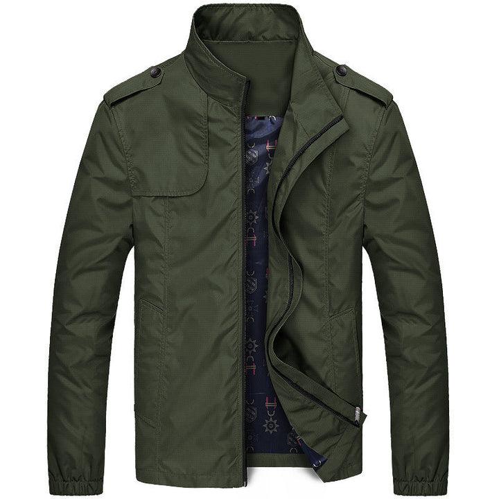 Moderne Übergangsjacke Mit Zipper Für Herren | Herbst