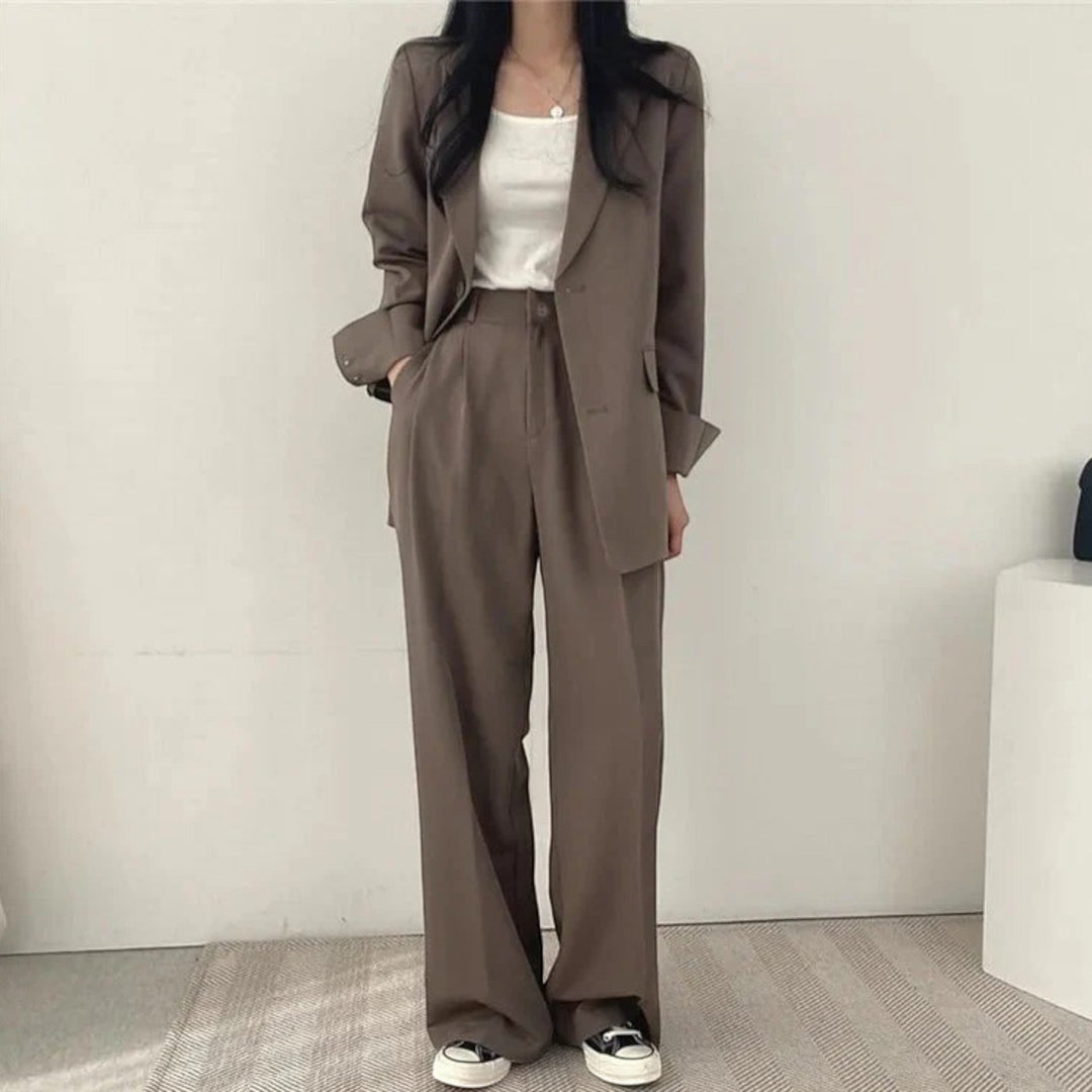 Amandine | Lässiges Blazer-set In Übergröße Für Damen