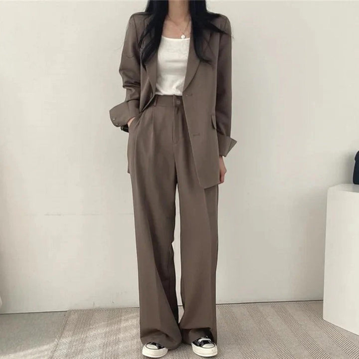 Amandine | Lässiges Blazer-set In Übergröße Für Damen