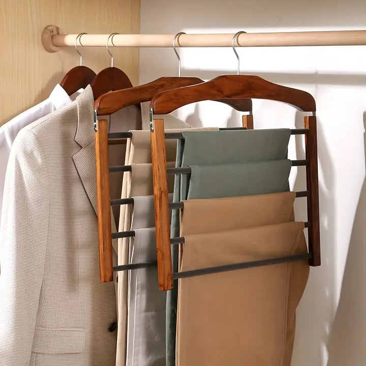 Trouser Hanger Multi-Bar Space-Saving Wardrobe Organiser