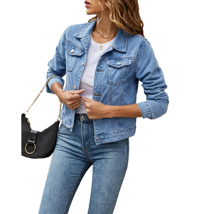 Stylische Jeansjacke Für Frauen | Fronttaschen