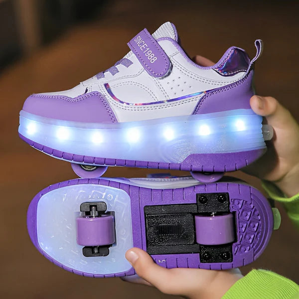 FlashRider – Leuchtende Roller-Sneaker für Kinder | Spaß & Sicherheit mit LED-Lichtspektakel