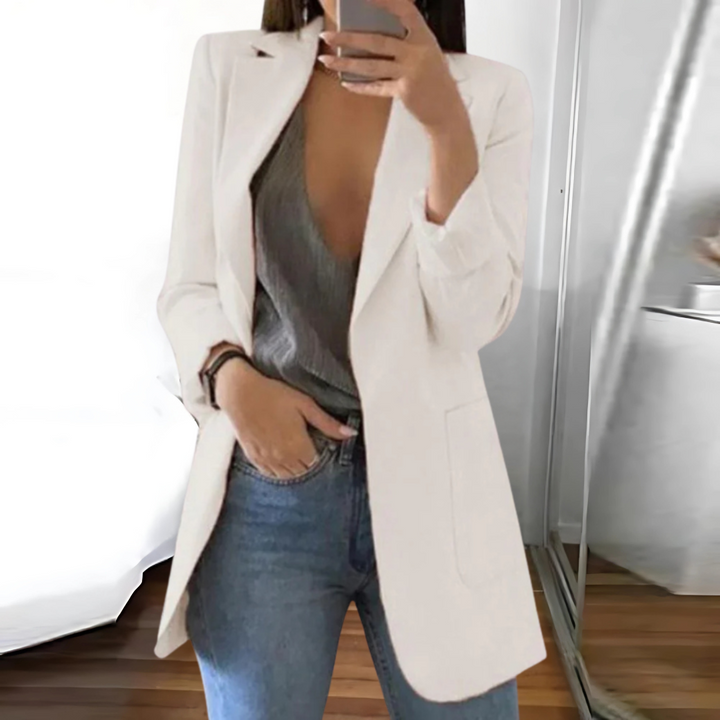 Lässiger Blazer Mit Langen Ärmeln Für Damen | Winter
