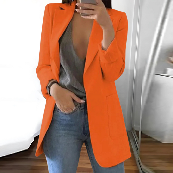 Lässiger Blazer Mit Langen Ärmeln Für Damen | Winter