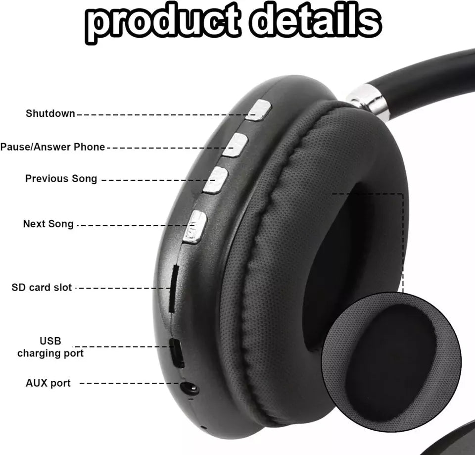 Auriculares Bluetooth con Estéreo HiFi y Cancelación de Ruido
