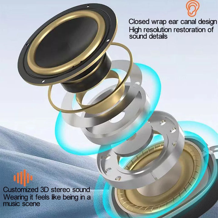 Auriculares Bluetooth con Estéreo HiFi y Cancelación de Ruido