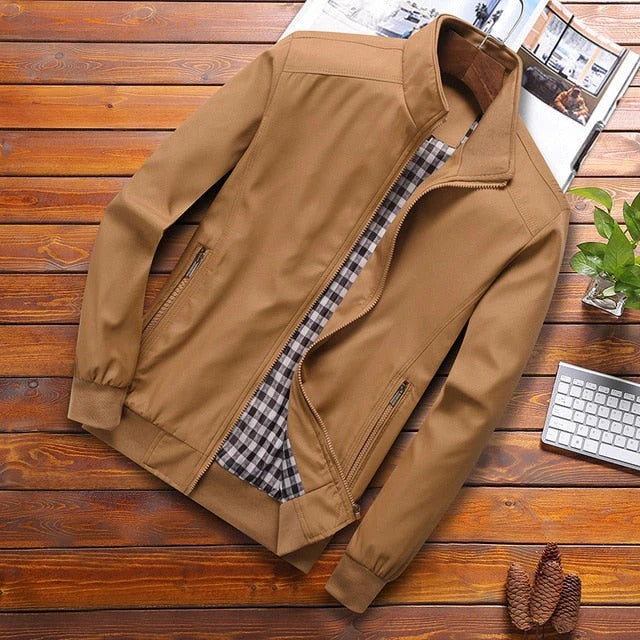 Slim Fit Herren Bomberjacke – Leicht, Stylisch & Ideal für Frühling und Herbst | Modisch & Bequem für Alltag & Freizeit