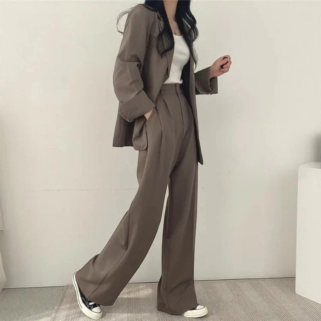 Amandine | Lässiges Blazer-set In Übergröße Für Damen