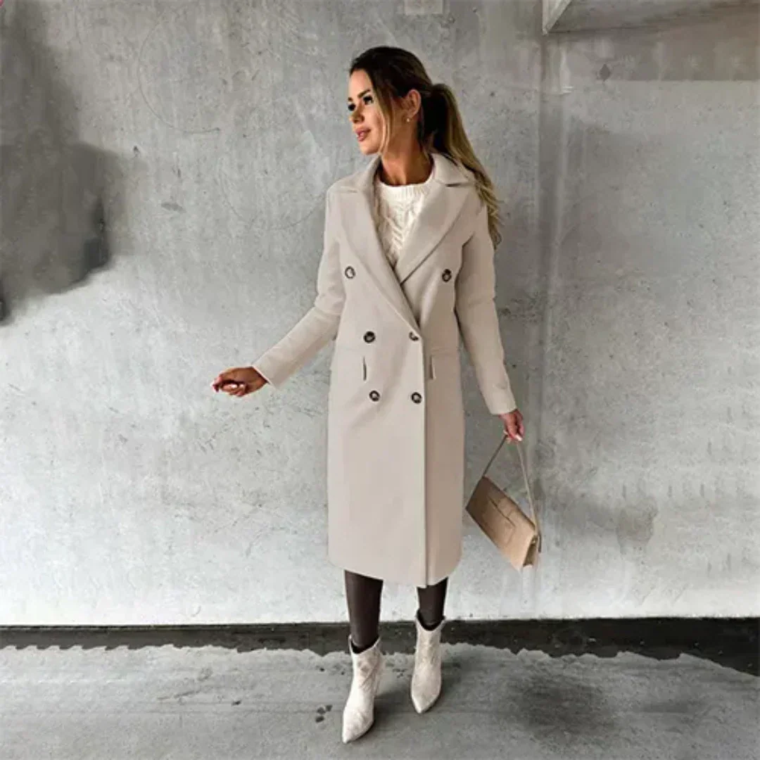 Damen Winter Trenchcoat | Langarm