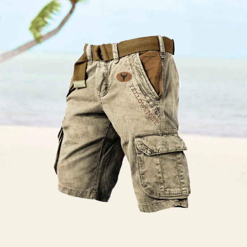 Herren Multifunktionale Cargo-Shorts – Robust, Atmungsaktiv & Praktisch für den Sommer 2025 | Mit vielen Taschen & Bewegungsfreiheit