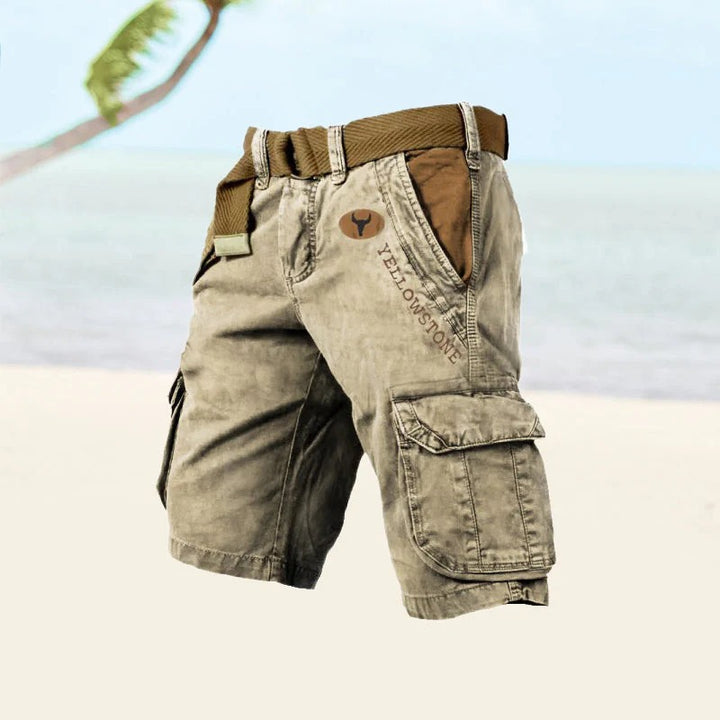 Herren Multifunktionale Cargo-Shorts – Robust, Atmungsaktiv & Praktisch für den Sommer 2025 | Mit vielen Taschen & Bewegungsfreiheit