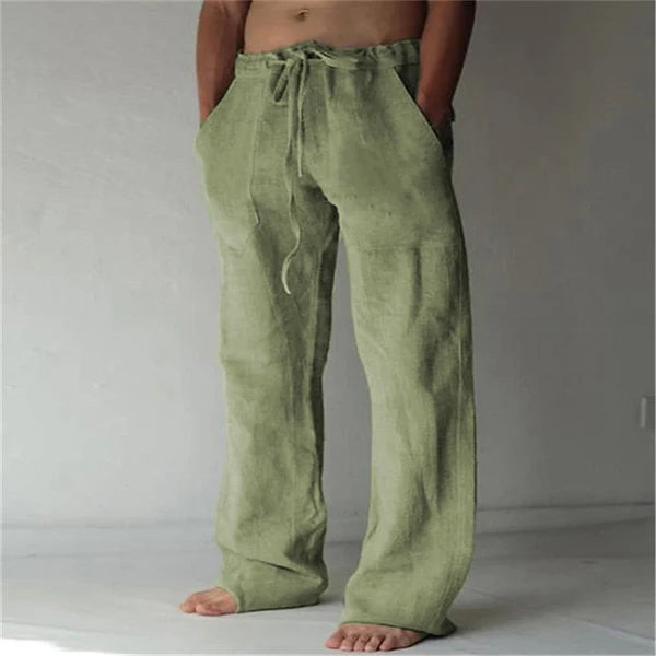 Herren Leinenhose im Baggy-Stil – Luftig, Bequem & Sommerlich | Ideal für Freizeit, Strand & Alltag