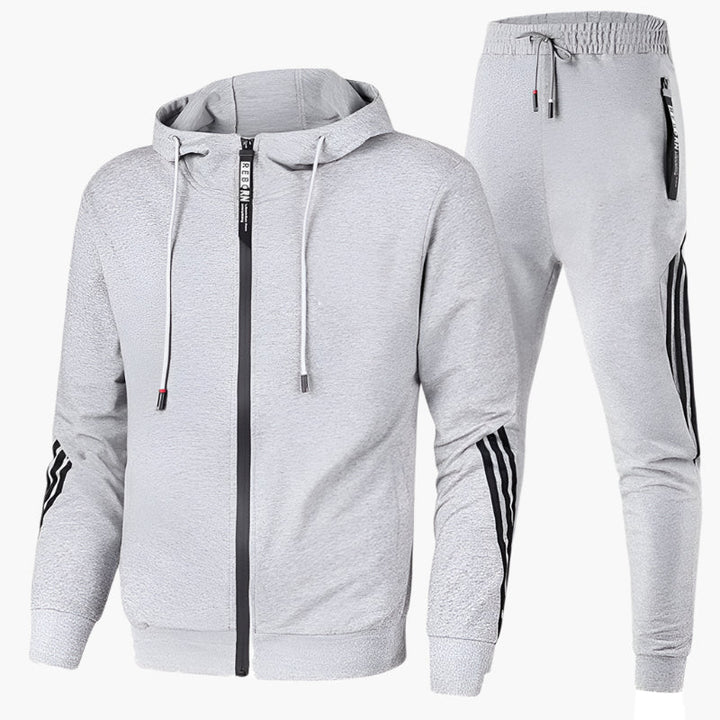 Stylisches Trainingsanzug-Set Mit Reißverschluss Für Den Winter Für Herren | Mit Tasche