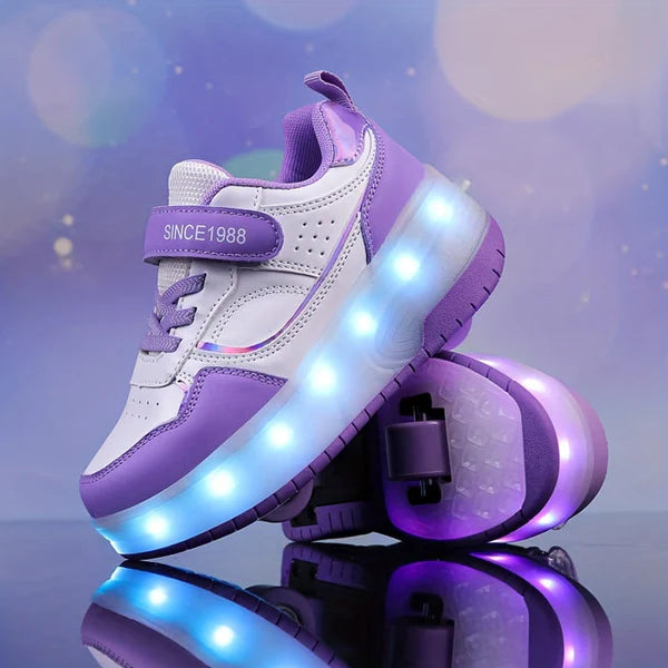 FlashRider – Leuchtende Roller-Sneaker für Kinder | Spaß & Sicherheit mit LED-Lichtspektakel