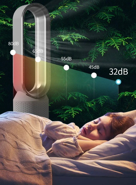 Indoor Air Circulator with UV & Ioniser Low-Noise Tower Fan