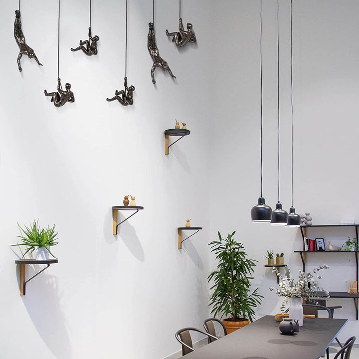 Modern Climber Wall Sculpture Decorative Motivational Wall Art