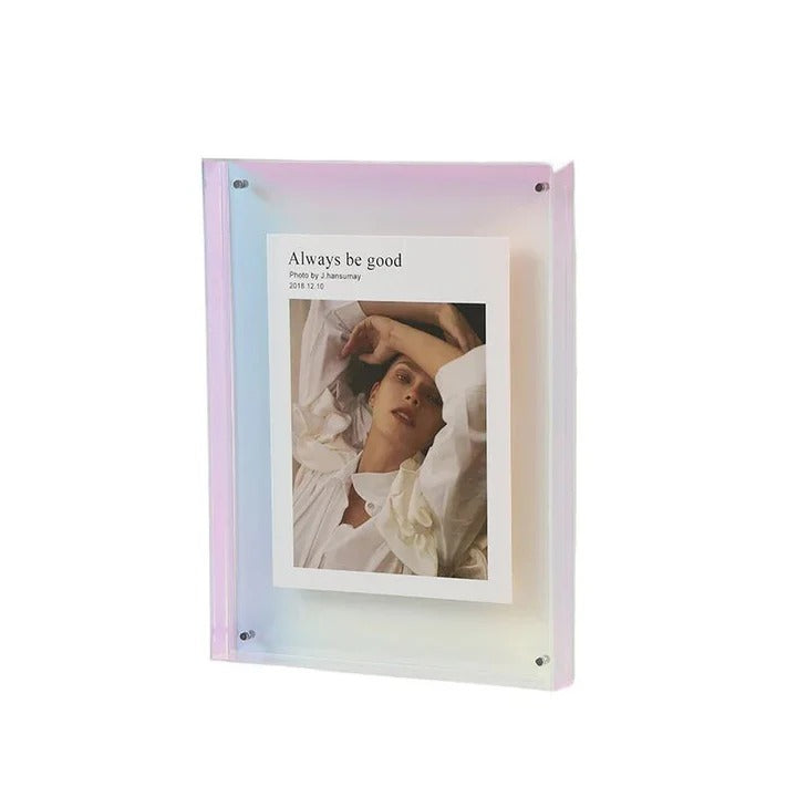 Bilderrahmen aus transparentem Acryl – Bunt, Modern & Dekorativ | Stilvolles Wohnaccessoire für Fotos & Erinnerungen