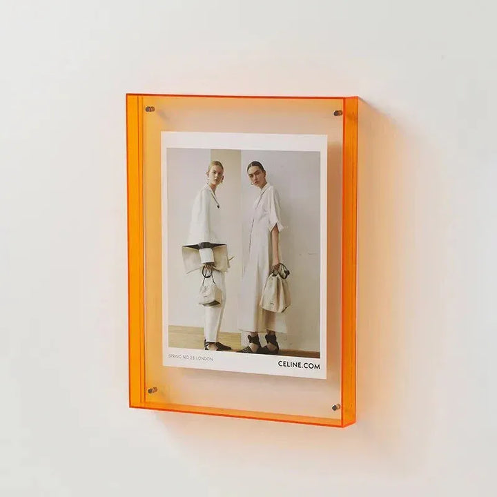 Bilderrahmen aus transparentem Acryl – Bunt, Modern & Dekorativ | Stilvolles Wohnaccessoire für Fotos & Erinnerungen