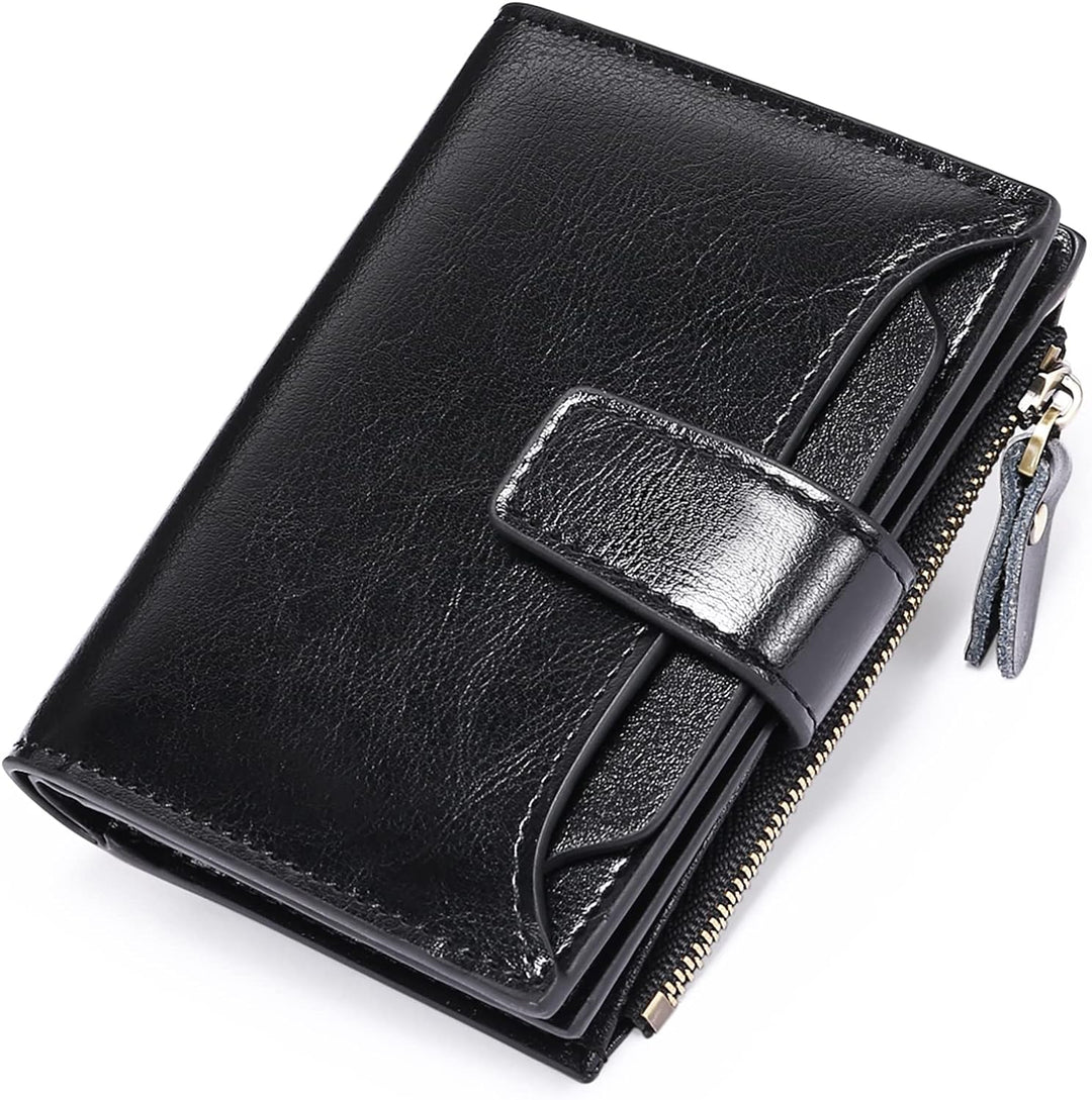 Compact RFID Security Wallet Slim Everyday Card & Coin Holder