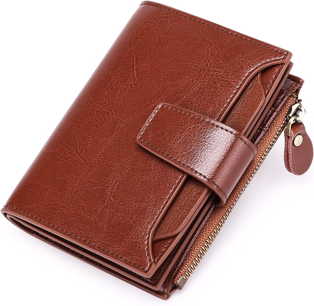 Compact RFID Security Wallet Slim Everyday Card & Coin Holder