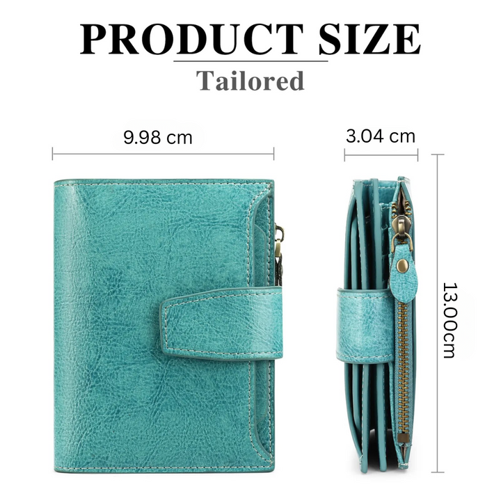 Compact RFID Security Wallet Slim Everyday Card & Coin Holder