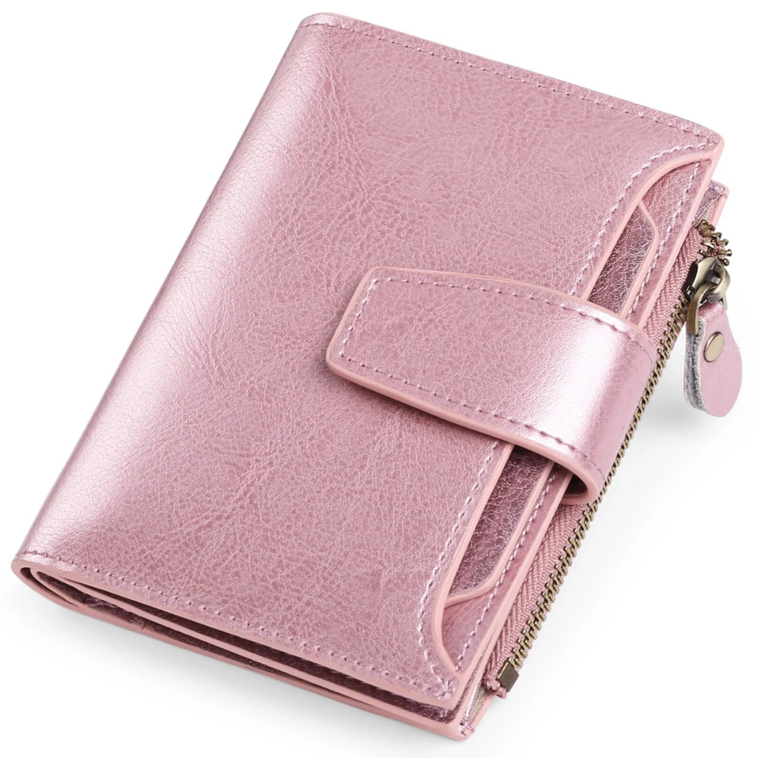 Compact RFID Security Wallet Slim Everyday Card & Coin Holder