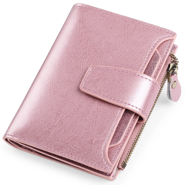 Compact RFID Security Wallet Slim Everyday Card & Coin Holder