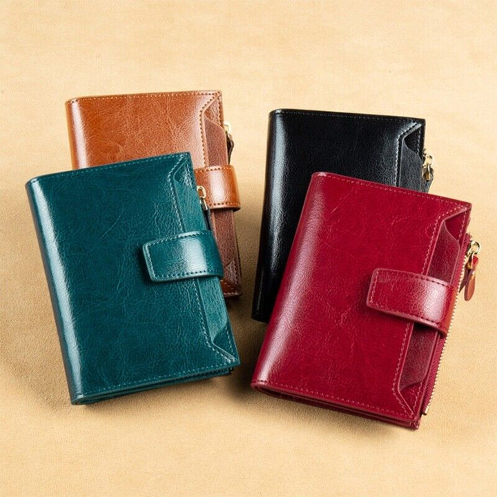 Compact RFID Security Wallet Slim Everyday Card & Coin Holder
