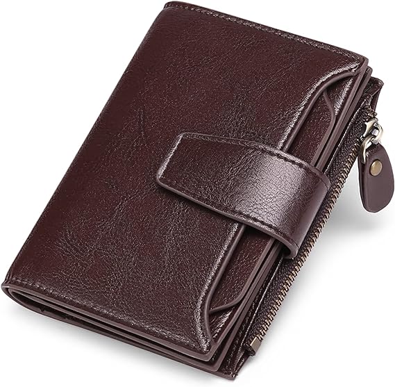 Compact RFID Security Wallet Slim Everyday Card & Coin Holder