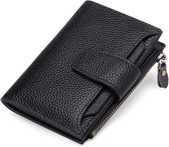 Compact RFID Security Wallet Slim Everyday Card & Coin Holder