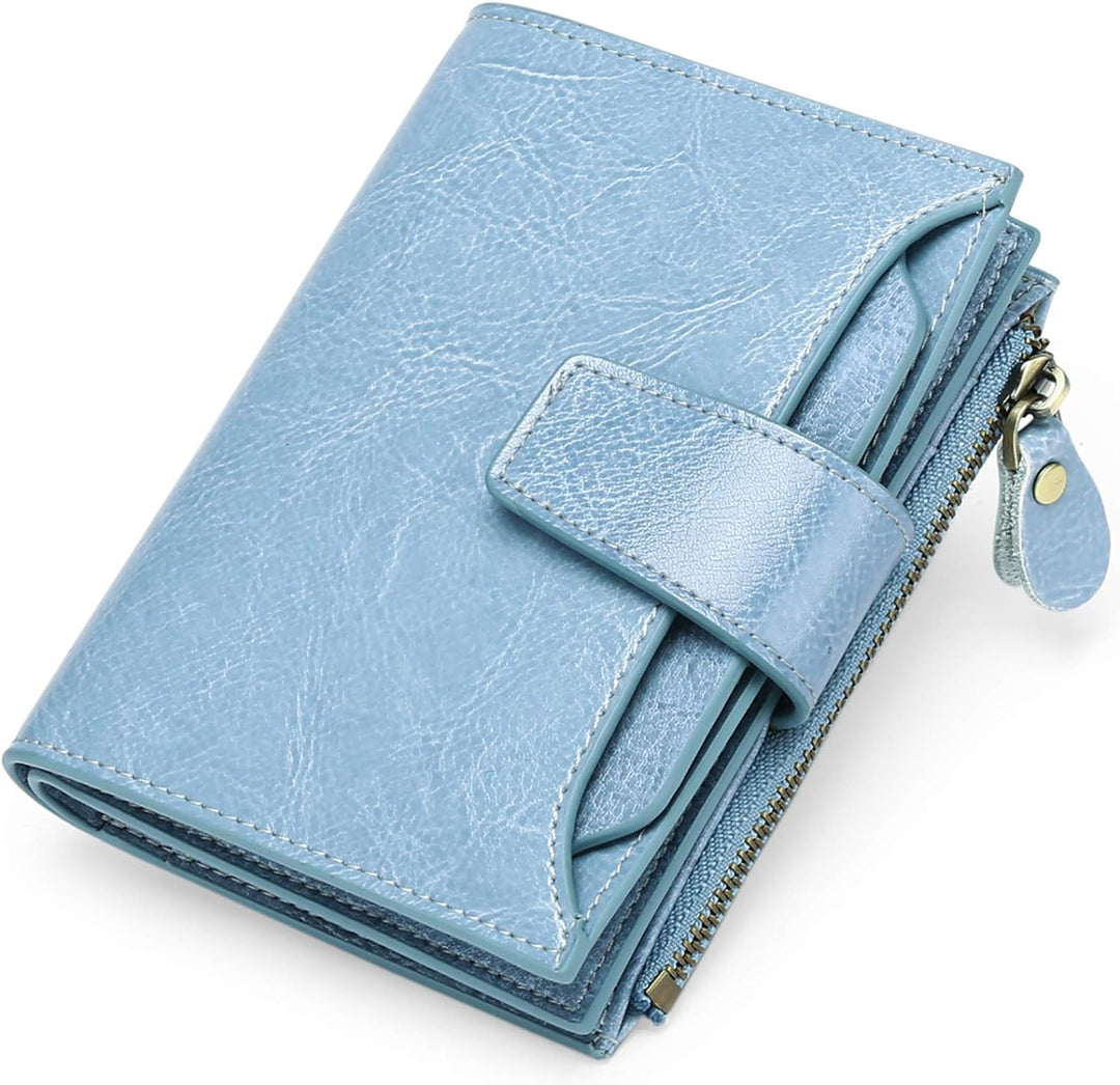 Compact RFID Security Wallet Slim Everyday Card & Coin Holder