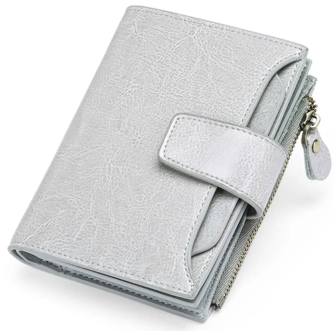 Compact RFID Security Wallet Slim Everyday Card & Coin Holder