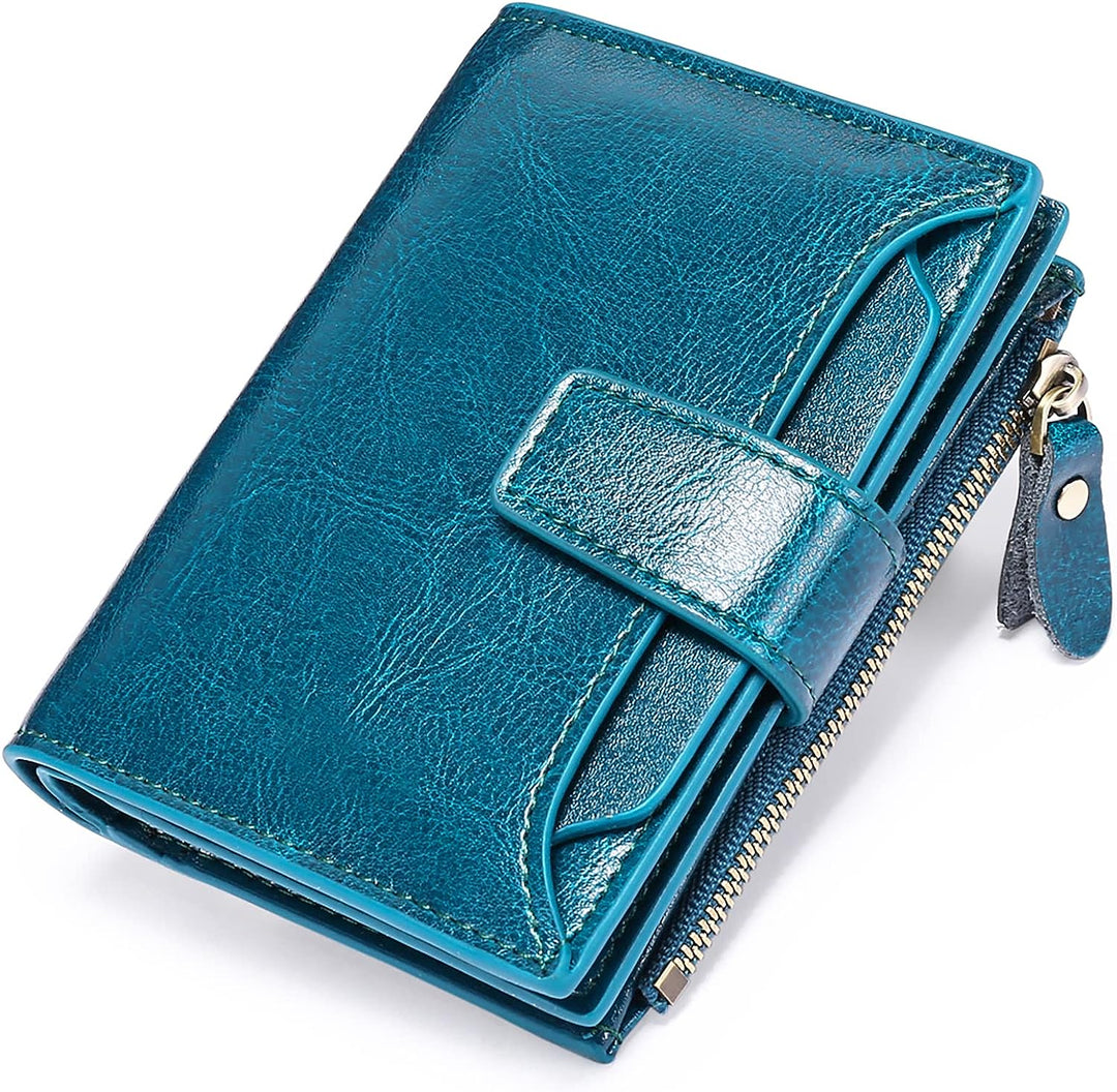 Compact RFID Security Wallet Slim Everyday Card & Coin Holder