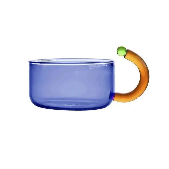 Transparenter Wasserkocher mit Tassen – Stilvolles Set mit kontrastierenden Farben | Ideal zum stilvollen Brühen & Servieren von Tee oder Kaffee