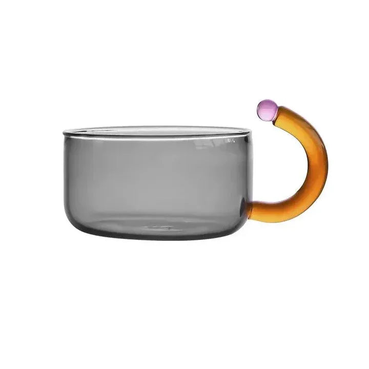 Transparenter Wasserkocher mit Tassen – Stilvolles Set mit kontrastierenden Farben | Ideal zum stilvollen Brühen & Servieren von Tee oder Kaffee
