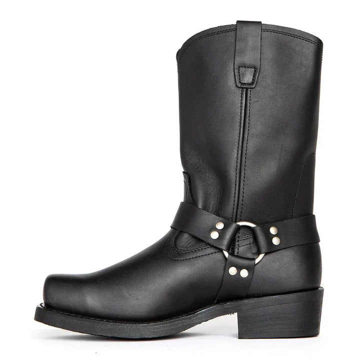 Herren Lederstiefel | Blockabsatz