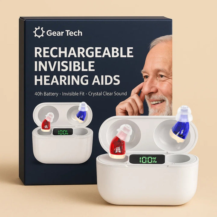 Compact In-Ear Hearing Aids Rechargeable Clear Audio