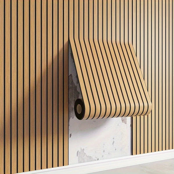 CleanWall – Selbstklebende 3D PVC Wandpaneele in Holzoptik mit Struktur | Einfach anzubringen & ideal zur Wohnungsaufwertung